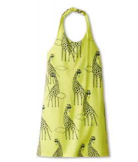 Little Marc Jacobs All Over Giraffe Print Halter Dress Girls Dress (Green)