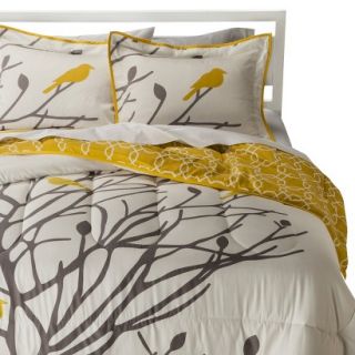 Room 365 Birds & Branches Comforter Set   Gray (Twin)