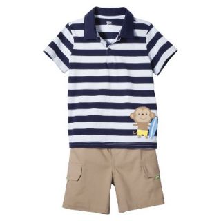 Just One YouMade by Carters Newborn Infant Boys 2 Piece Set   Blue/Khaki 9 M