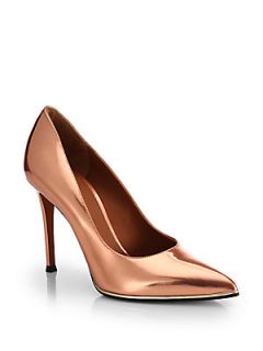 Givenchy Metallic Leather Pumps   Pink Gold