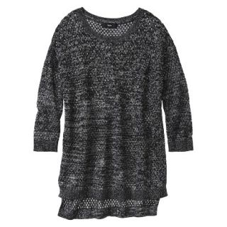 Mossimo Womens 3/4 Sleeve Sweater   Noir Black XXL