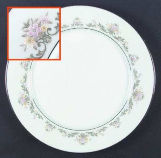 Noritake Early Spring Dinner Plate, Fine China Dinnerware   Pink & Yellow Flower