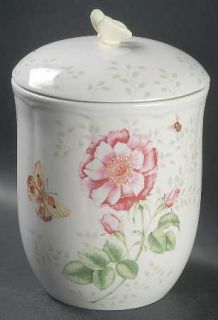 Lenox China Butterfly Meadow Storage Jar and Lid, Fine China Dinnerware   Multic