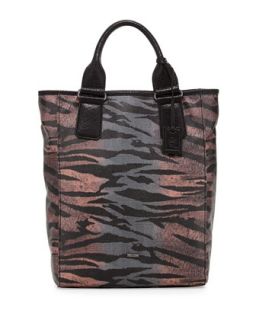 Kingsland Zebra Print Tote Bag, Black/Red