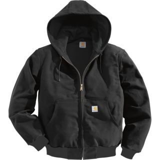 Carhartt Duck Active Jacket   Thermal Lined, Black, 2XL, Regular Style, Model