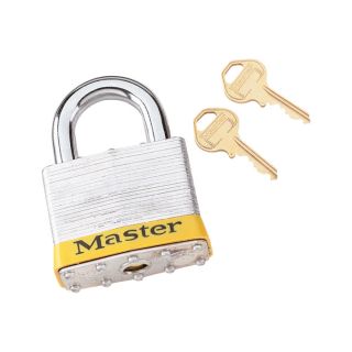 Master Lock 2 1/2 Inch Laminated Steel Padlock, Model 15DPF