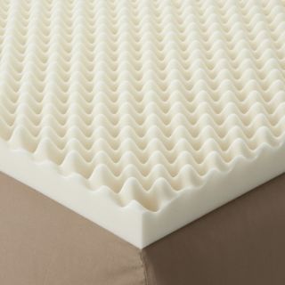 Enhance Highloft 3 Memory Foam Topper   White (Twin)