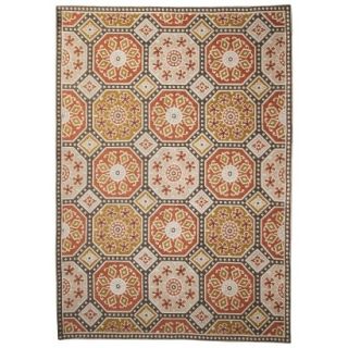 Threshold Indoor/Outdoor Mosaic Area Rug   Red/Gold (7x10)
