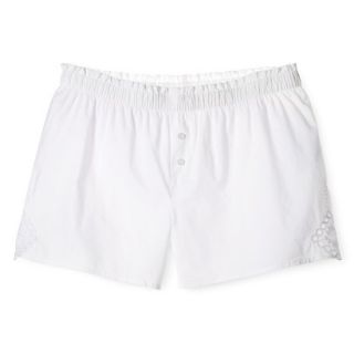 Gilligan & OMalley Womens Embroidery Short   White XL