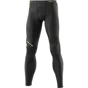 Skins Compression Mens A400 Long Tights Black Yellow , Size ML   B40001001