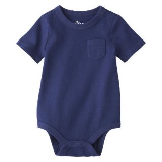 Circo Newborn Boys Solid Front Pocket Bodysuit   Blue 6 9 M