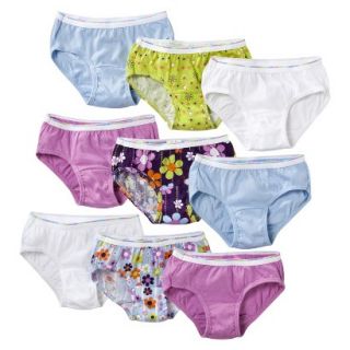 Hanes Girls Assorted Print 9 Pack Hipsters Underwear 8