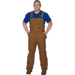 Key Unlined Duck Bib Overall   Saddle, 32 Inch Waist x 30 Inch Inseam, Model