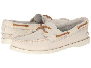 Sperry Top Sider A/O 2 Eye Womens Slip on Shoes (White)