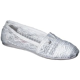 Womens Mad Love Lydia Crocheted Loafers   White 9