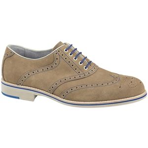 Johnston & Murphy Mens Ellington Wingtip Beige Shoes, Size 9 M   20 0802