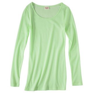 Juniors Lightweight Ribbed Tee   Extra Lime M(7 9)