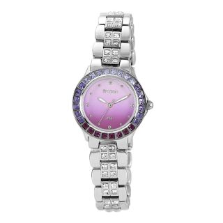 Armitron Now Womens Purple Ombré Dial Silver Tone Bracelet Watch