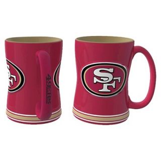 Boelter Brands NFL 2 Pack San Francisco 49ers Relief Mug   15 oz