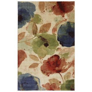 Watercolor Floral Rug (8 X 10)