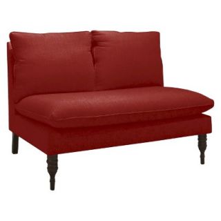 Skyline Loveseat Ecom Armless Loveseat 5106 Linen Antique Red Upholstered