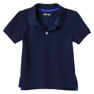 Cherokee Infant Toddler Boys Short Sleeve Polo Shirt   Navy Voyage 3T