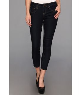 Volcom Hot Crop Denim Skinny in Blue Rinse Womens Jeans (Navy)