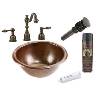 Premier Copper Products Widespread Copper Faucet Package