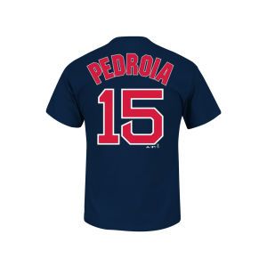 Boston Red Sox Dustin Perdroia Majestic MLB Official Player T Shirt