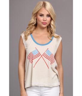 Chaser Boxy Tee Sleeveless With Side Slits Womens T Shirt (Yellow)