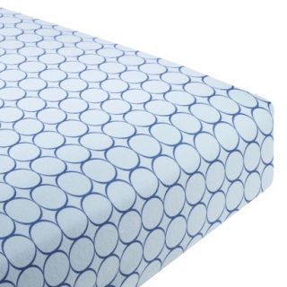 Swaddle Designs Fitted Crib Sheet   Blue Mod Circles