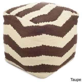 Nuloom Handmade Casual Living Square Ottoman Pouf