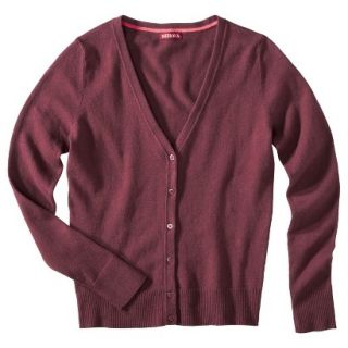 Merona Petites Long Sleeve Deep V Neck Cardigan Sweater   Red XXLP