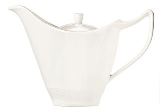 Syracuse China 14 1/2 oz Royal Rideau Tea Pot   Lid, Silk, White