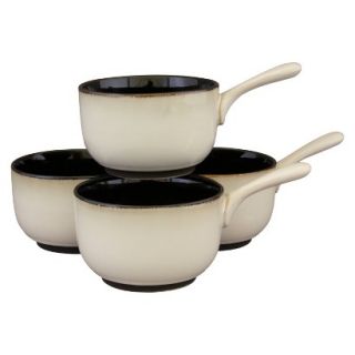 Nova Set of 4 Soup Bowls   Black
