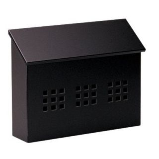 Traditional Decorative Horizontal Mailbox   Black