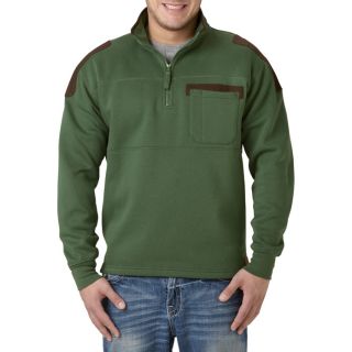 John Deere Zip Fleece Pullover   Green, 2XL, Model JD37163