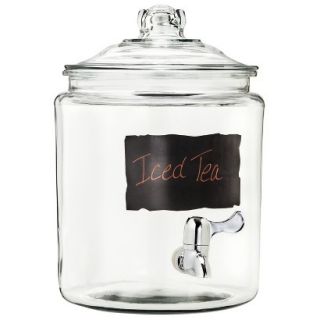 Anchor Hocking Beverage Dispenser with Chalkboard   Clear (2 Gallon)