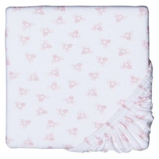 Burts Bees Baby Honeybee Fitted Cradle Sheet   Blossom