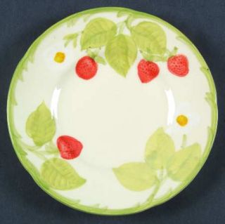 Franciscan Strawberry Fair Bread & Butter Plate, Fine China Dinnerware   Embosse