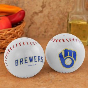 Milwaukee Brewers Boelter Brands Baseball Salt & Pepper Shakers