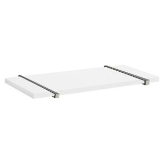 Wall Shelf White Sumo Shelf With Black Belt Supports   32W x 12D