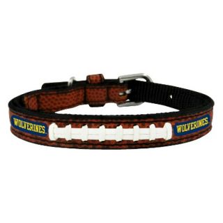 Michigan Wolverines Classic Leather Toy Football Collar