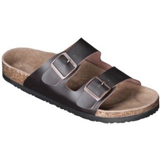 Mens Mossimo Supply Co. Brad Genuine Leather Footbed Sandals   Brown 9