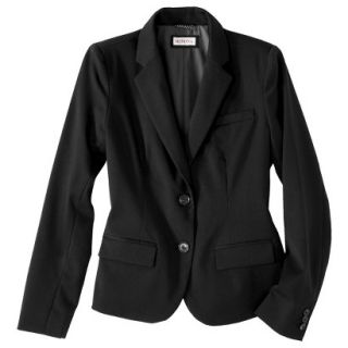 Merona Petites Twill Button Blazer   Black 12P