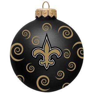 New Orleans Saints Team Color Swirl Ornament 3