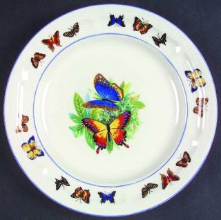 Tabletops Unlimited Butterflies Salad Plate, Fine China Dinnerware   Butterfly R