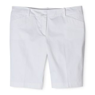 Mossimo Womens Plus Size 11 Bermuda Shorts   White 24W