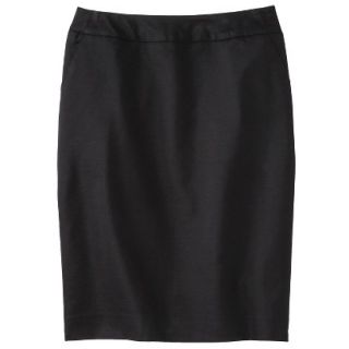 Merona Womens Doubleweave Pencil Skirt   Black   2
