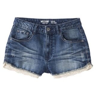 Mossimo Supply Co. Juniors High Waisted Denim Short with Lace Trim   11